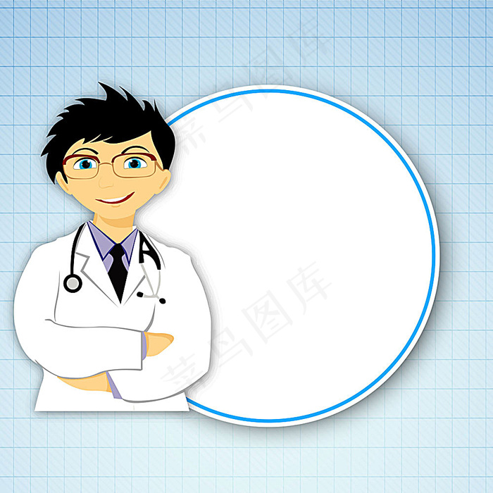 卡通医生背景