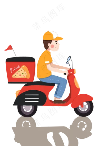 手绘送外卖小哥下载手绘送外卖小哥下载