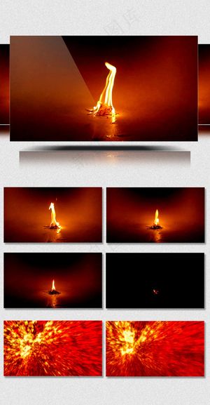 火焰合集舞台LED火焰背景素材下载