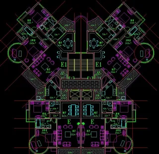 高尔夫别墅 一梯四户高层