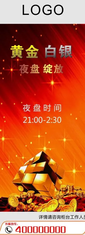 黄金期货易拉宝图片