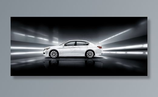 广汽本田 九代雅阁 白色轿车 正侧