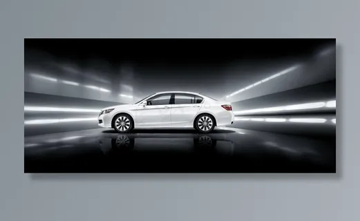 广汽本田 九代雅阁 白色轿车 正侧