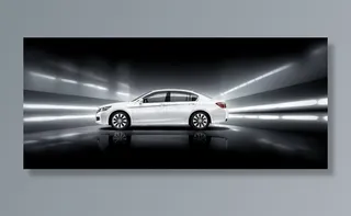 广汽本田 九代雅阁 白色轿车 正侧