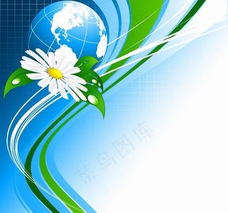 动感线条环保背景图片