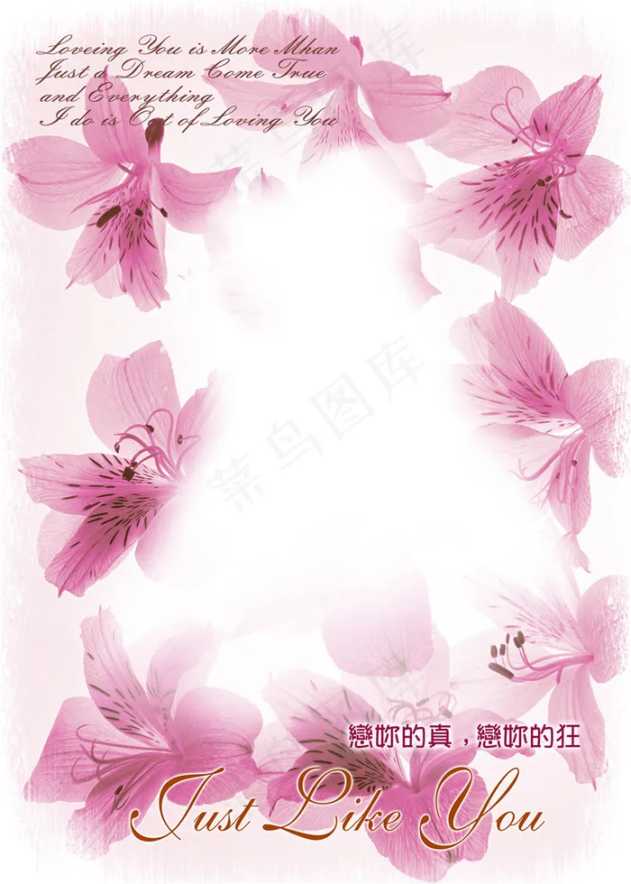 花瓣psd分层素材(3000X4200(DPI:300))psd模版下载