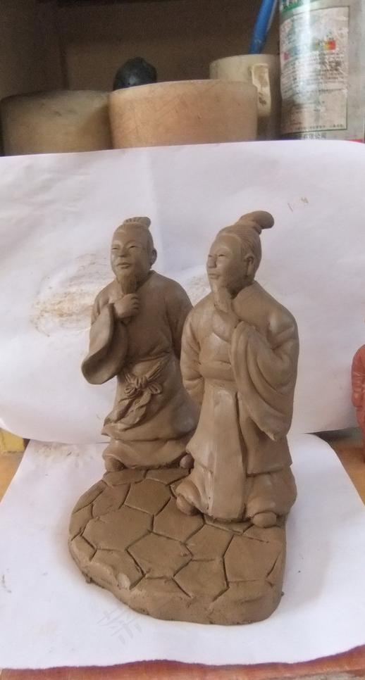 泥塑 古代人物图片