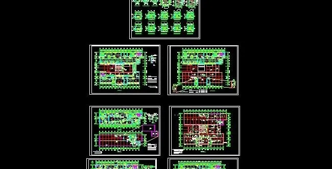 六层县医院建筑施工图