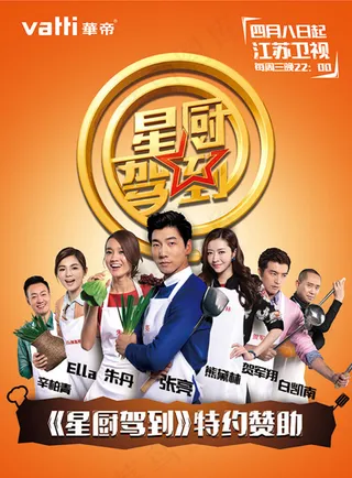江苏卫视星厨驾到节目宣传海报