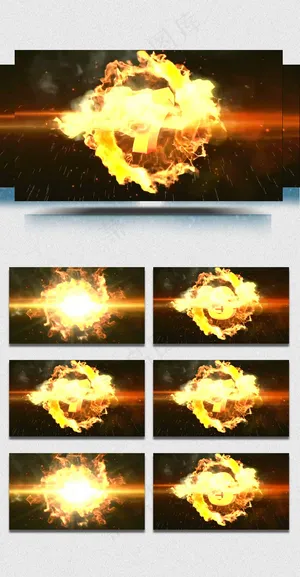 激昂热血年会倒计时视频素材