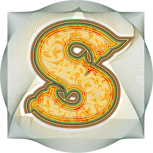 字母Sai矢量模版下载