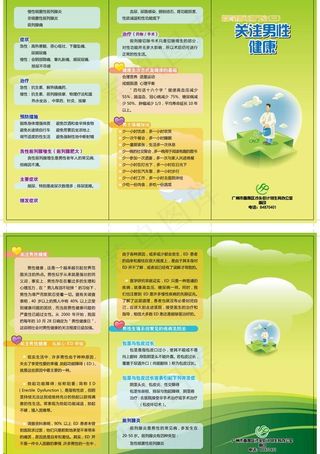 关注男性健康折页图片
