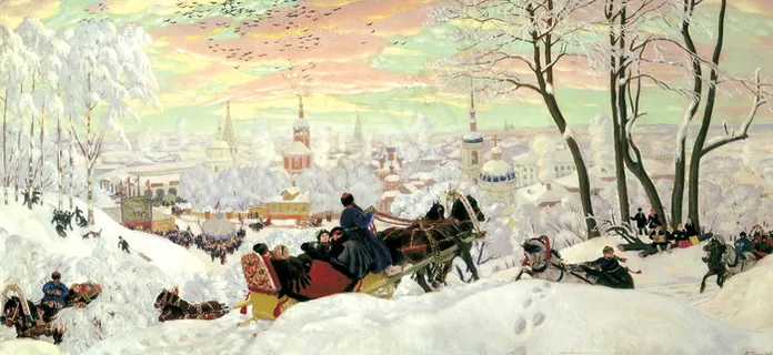 雪景油画设计素材图片 雪景油画设计素材图片