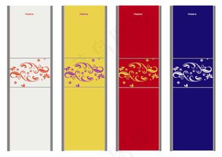 简约图案造型冰箱面板设计