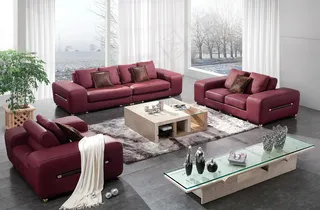 真皮沙发家具图片