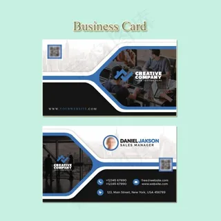 现代商务名片模板