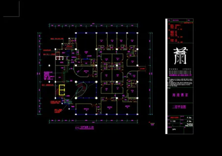 二层平面图cad设计稿