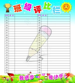 评比栏