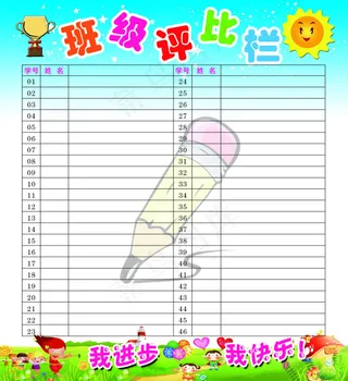 评比栏