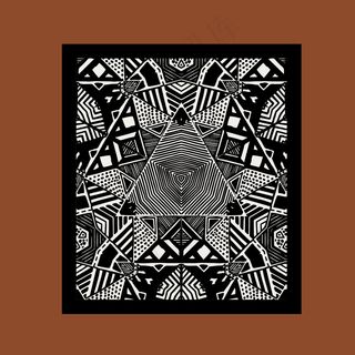 印花矢量图 卡通 几何 线条 三角...