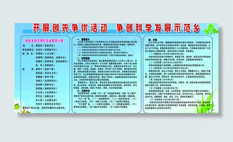 开展创先争优活动 争创科学发展示范...(5669X2835(DPI:60))psd模版下载