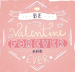 粉色情人节贺卡矢量素材