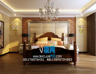 创意时尚卧室模型