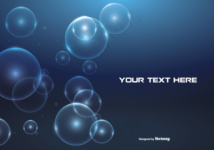抽象气泡背景图