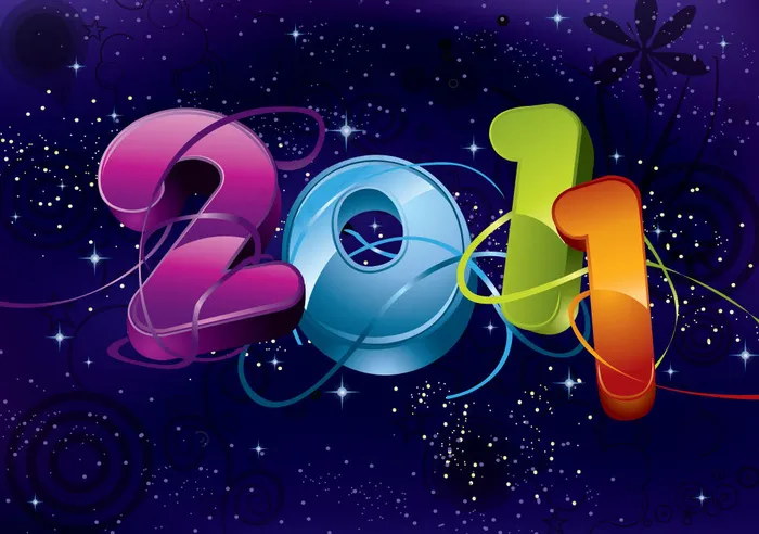 2011新的一年ai矢量模版下载