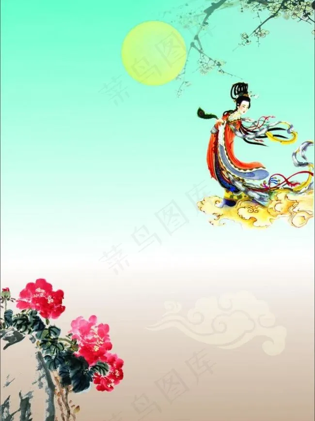 中秋节宣传矢量背景 中秋海报背景图片cdr矢量模版下载