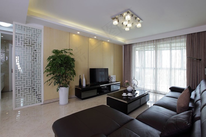 中式客厅装修设计效果图