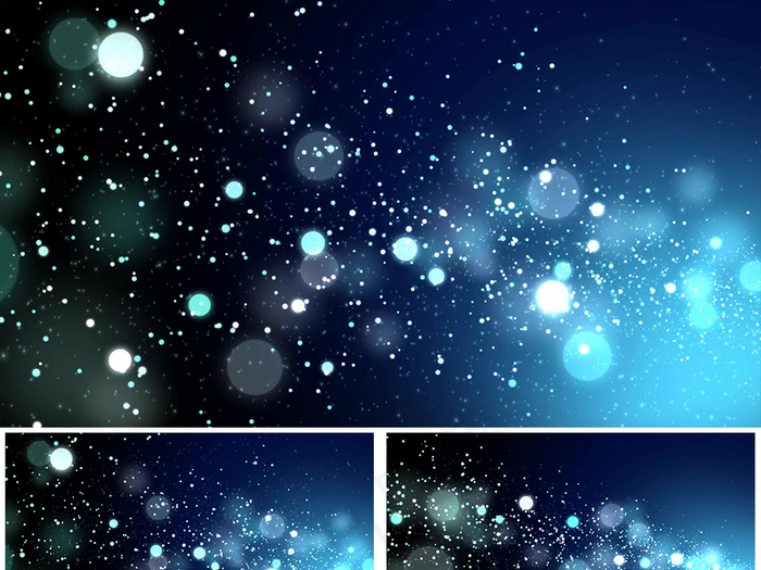2K流动的星空冷色粒子背景