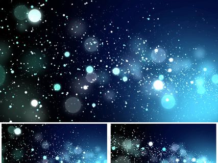 2K流动的星空冷色粒子背景