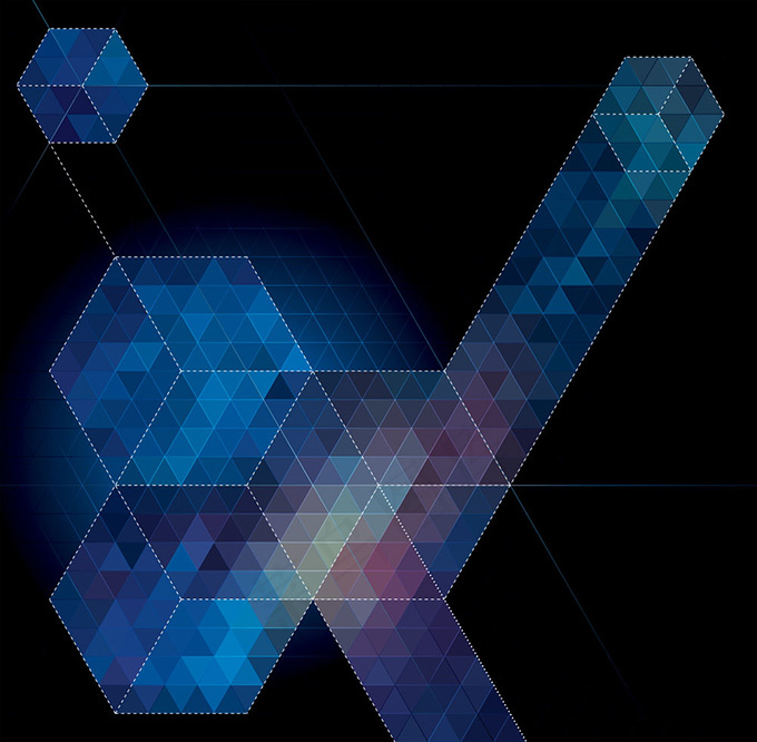 蓝色创意背景矢量图