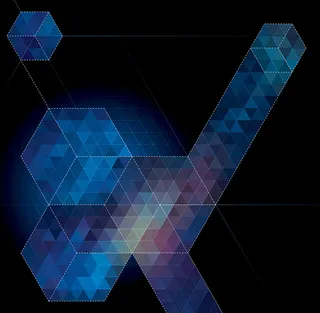 蓝色创意背景矢量图