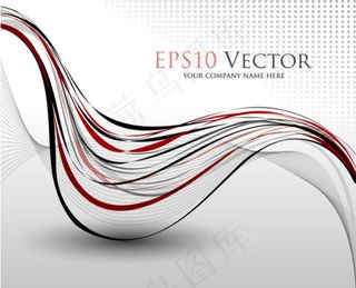 舞动的线条--矢量素材