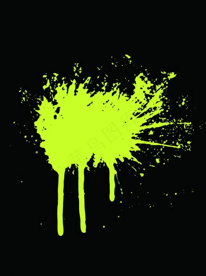 泼墨（位图）图片ai矢量模版下载