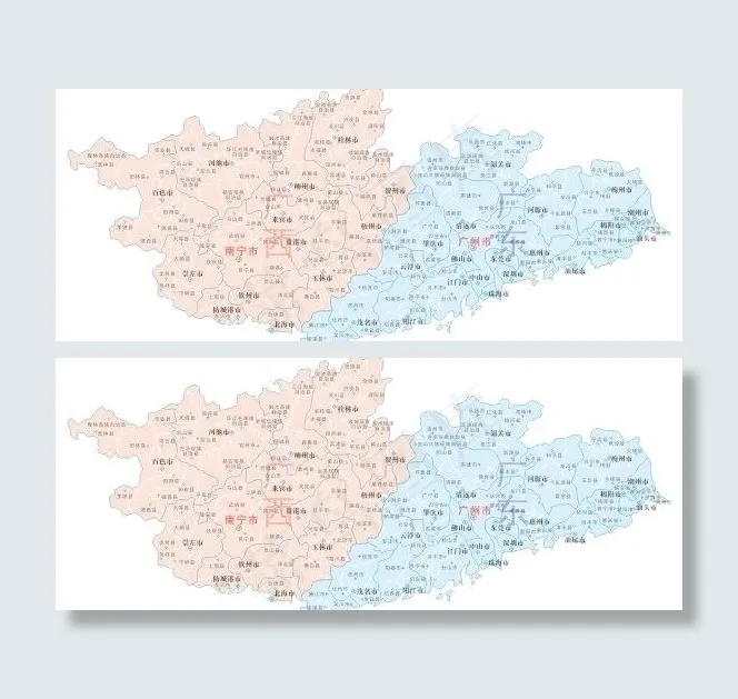 广东广东矢量地图cdr矢量模版下载
