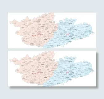 广东广东矢量地图