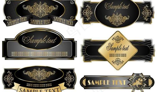 label 形状 图形 丝带 花纹...