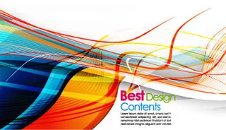 彩色条纹矢量2米