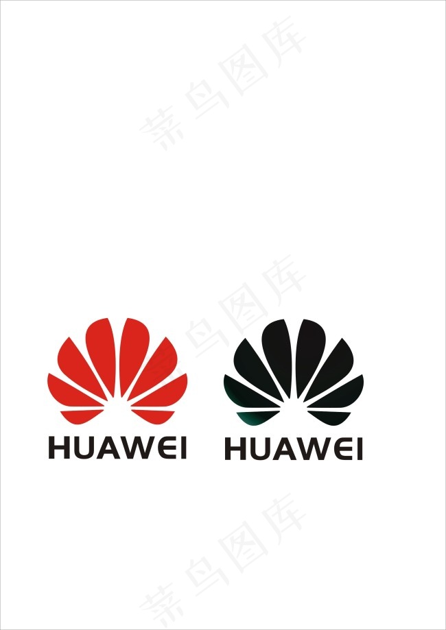 华为标志cdr矢量模版下载