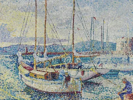 小船油画图片 小船油画图片