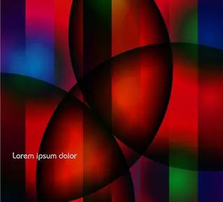 丰富多彩的半圆交织图案背景矢量素材