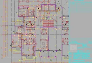 公寓楼户型平面放大
