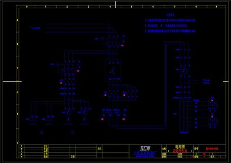 电气工程设计素材CAD机械图纸