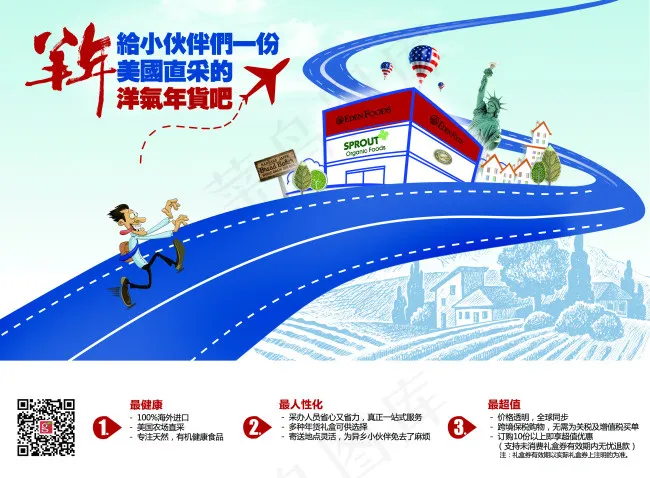 全球食客羊年洋货dm单设计(3366X2480(DPI:300))psd模版下载
