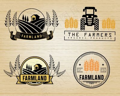 农场图标矢量素材