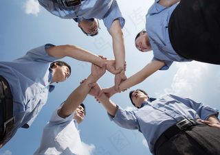 中国企业团队鼓舞士气