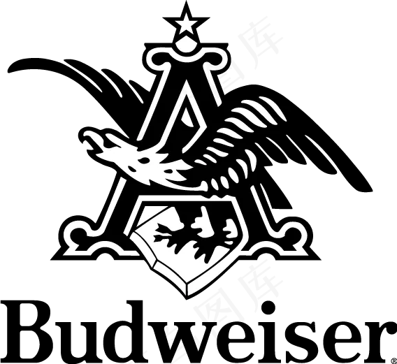 百威啤酒logo2ai矢量模版下载